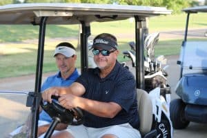 Golfers at the 2023 Annual TAMA Manufacturing Scholarship Golf Tournament
