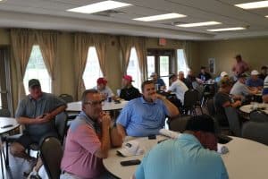 Golfers at the 2023 Annual TAMA Manufacturing Scholarship Golf Tournament