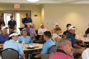 Golfers at the 2023 Annual TAMA Manufacturing Scholarship Golf Tournament