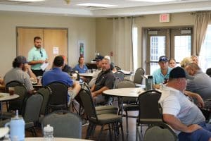 Golfers at the 2023 Annual TAMA Manufacturing Scholarship Golf Tournament